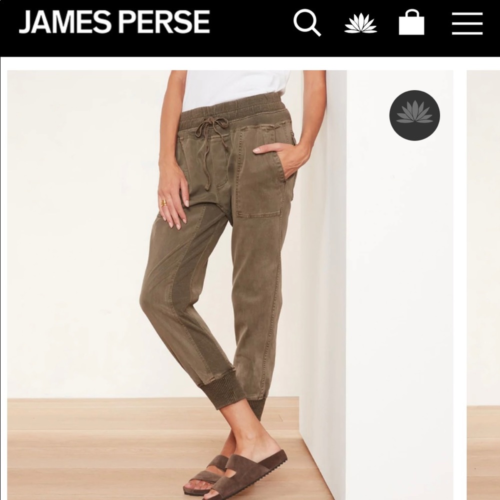 James Perse Mixed Media Pants Size 2